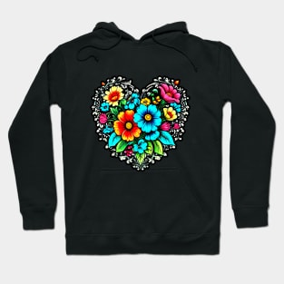 flowers heart Hoodie